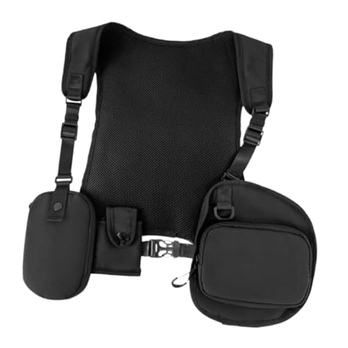 Folpus Chest Rig Bag Brusttasche Multifunktionale leichte Taschen Weste Telefonhalter für Laufen Männer Frauen Radfahren Camping von Folpus