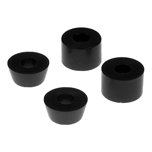 Folpus Skateboard High Elastic PU Longboard Truck Bushings Dichtung Shock Pad Fish Plate Viele Farben Durometer, Schwarz 100A von Folpus