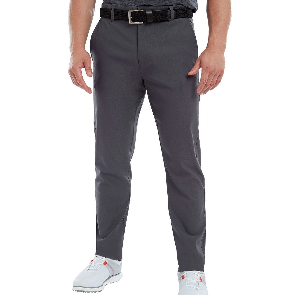 FootJoy Grey ThermoSeries Regular Fit Golf Trousers, Size: 38 | American Golf von FootJoy