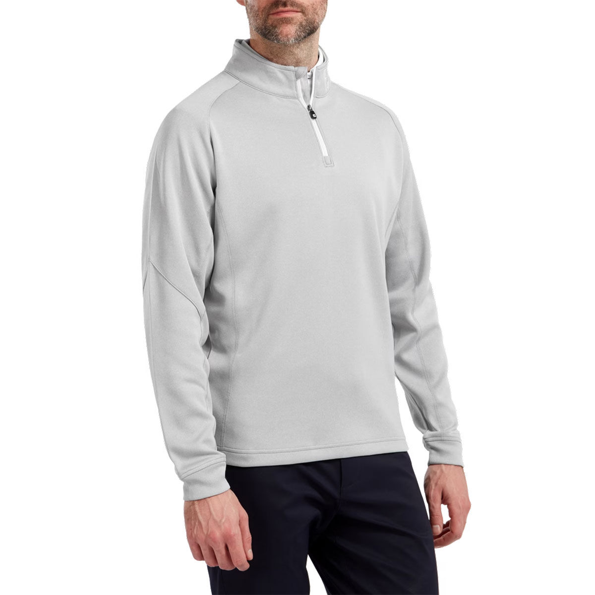 FootJoy Men's Chill-Out Half Zip Golf Midlayer, Mens, Heather grey, Medium | American Golf von FootJoy