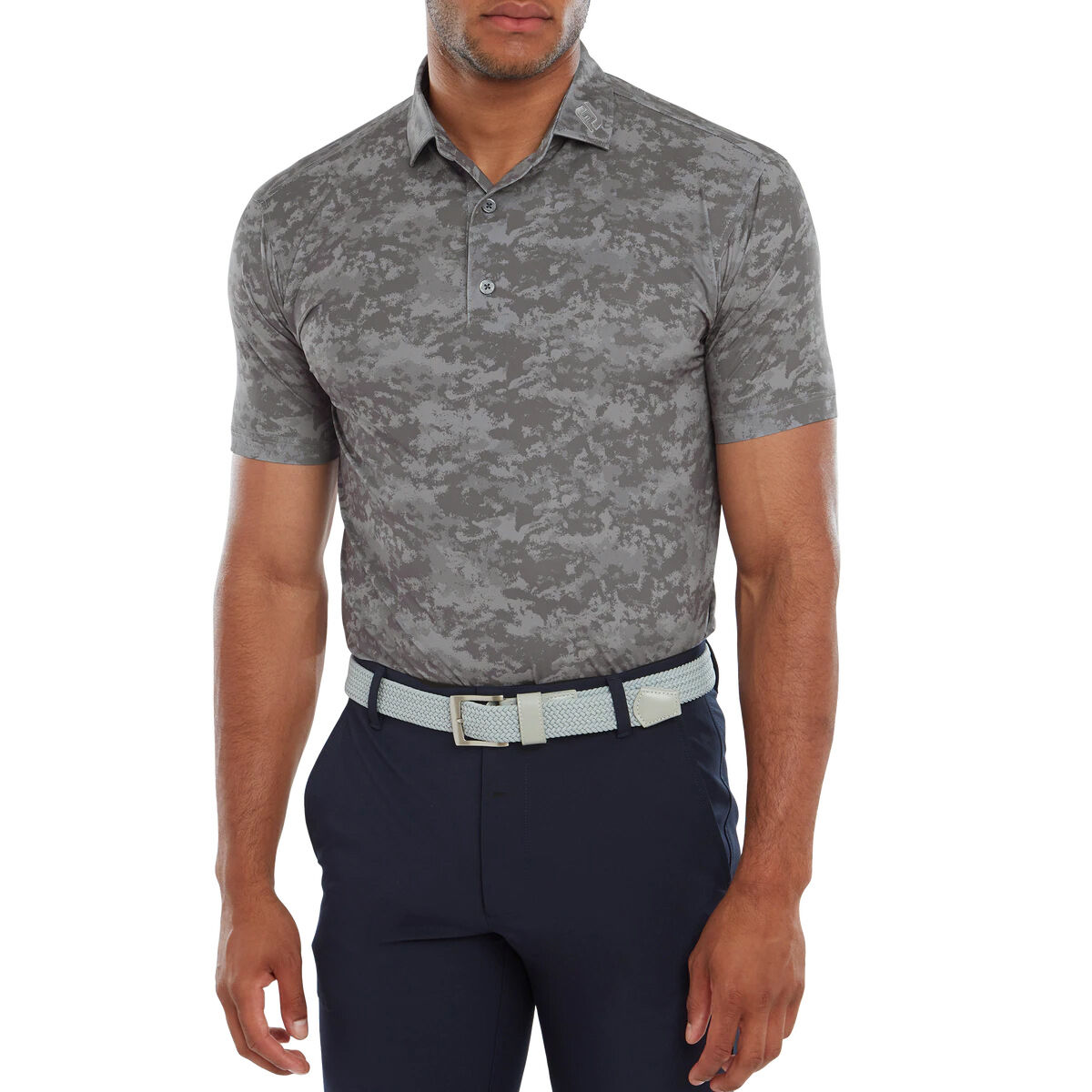 FootJoy Men's Cloud Camo Print Golf Polo Shirt, Mens, Lava, Small | American Golf von FootJoy
