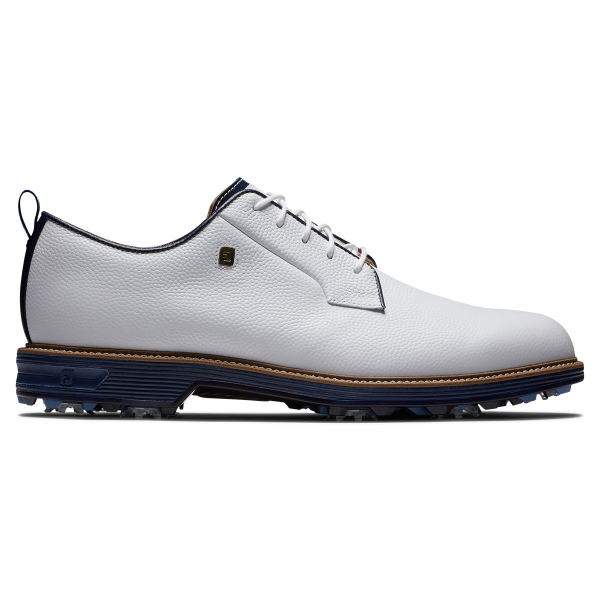 FootJoy Men's Premiere Series Field Waterproof Spiked Golf Shoes, Mens, White/navy, 11, Regular | American Golf von FootJoy