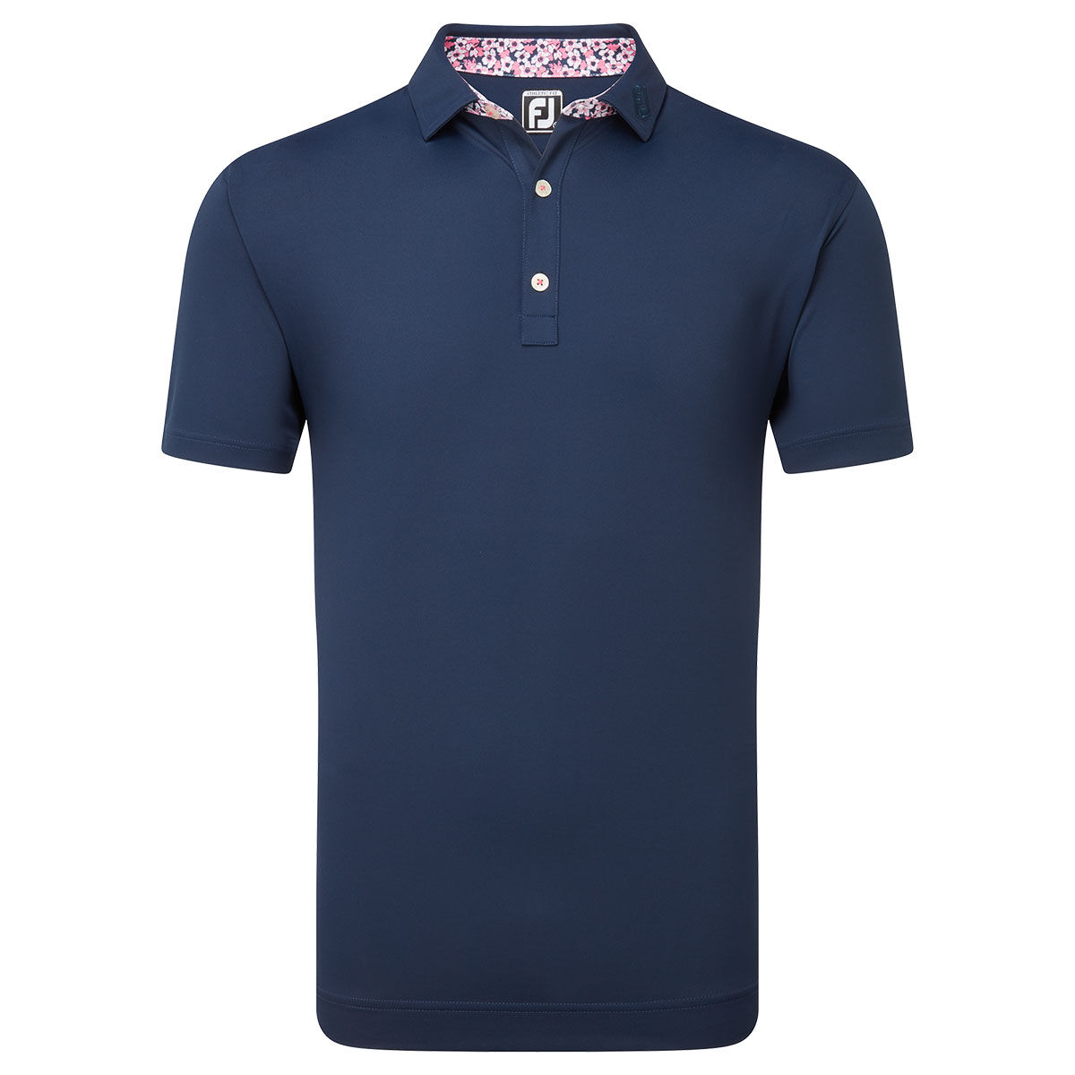 FootJoy Men's Primrose Trim Pique Golf Polo Shirt, Mens, Navy blue, Large | American Golf von FootJoy