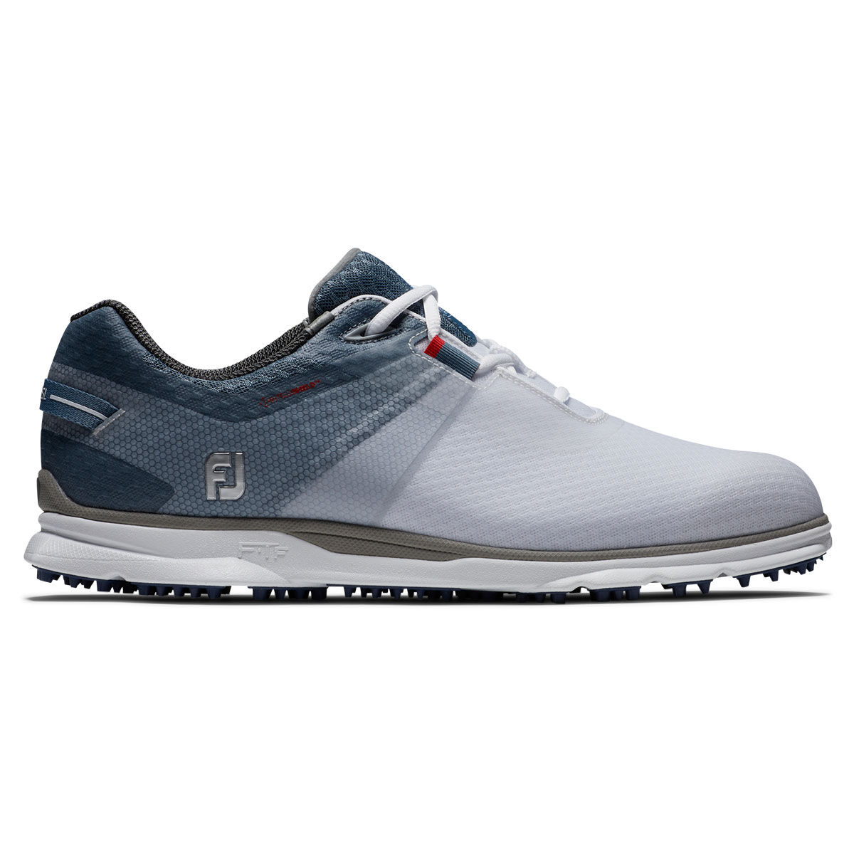 FootJoy Men's Pro SL Sport Waterproof Spikeless Golf Shoes, Mens, White/blue/red, 6.5, Regular | American Golf von FootJoy