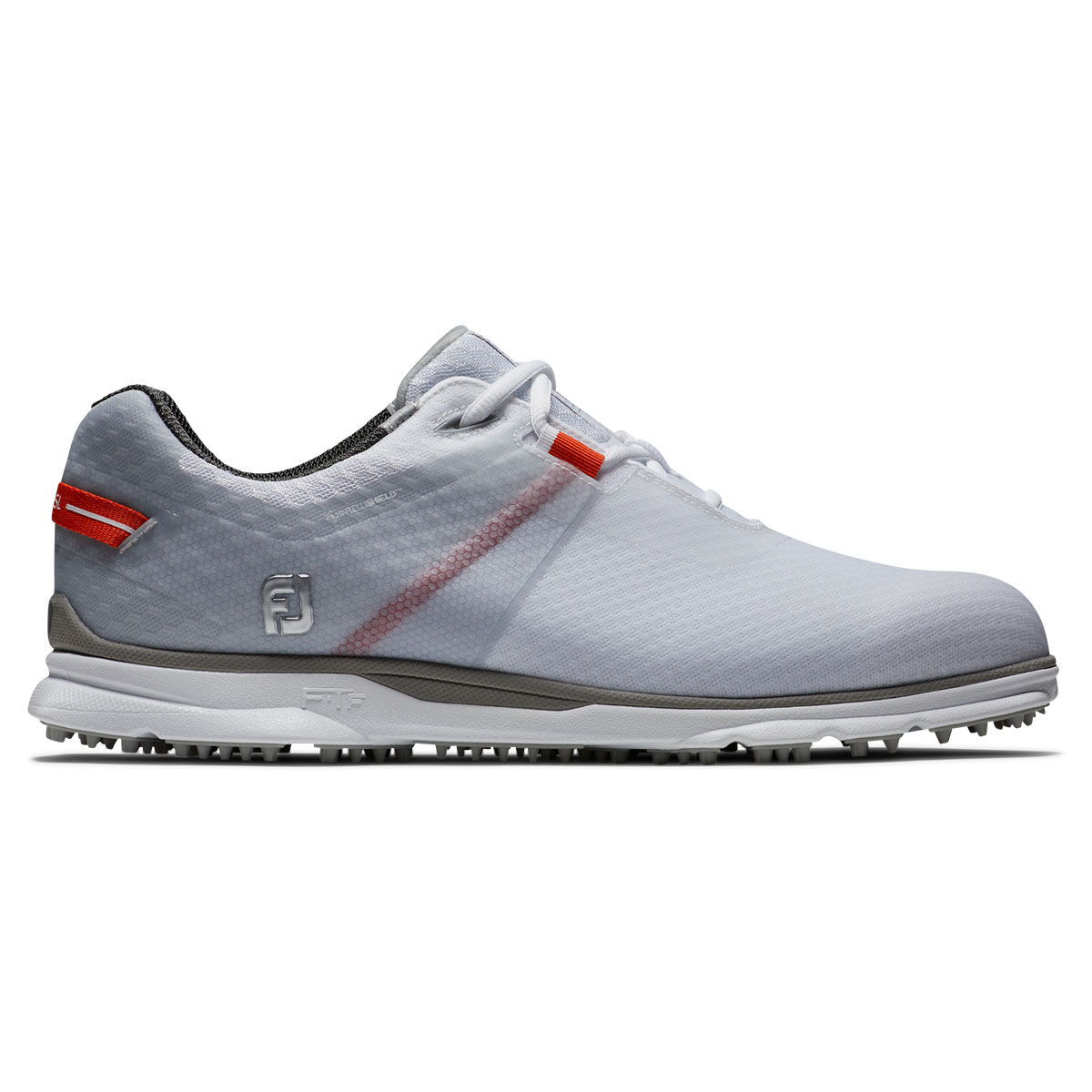 FootJoy Men's Pro SL Sport Waterproof Spikeless Golf Shoes, Mens, White/grey/orange, 7.5, Regular | American Golf von FootJoy