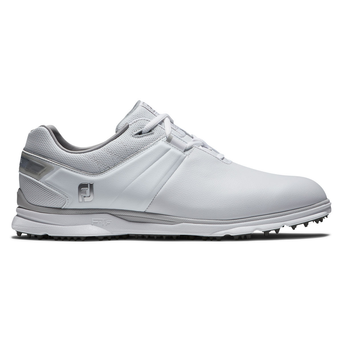 FootJoy Mens White and Grey Pro SL Waterproof Spikeless Wide Fit Golf Shoes, Size: 7.5 | American Golf von FootJoy