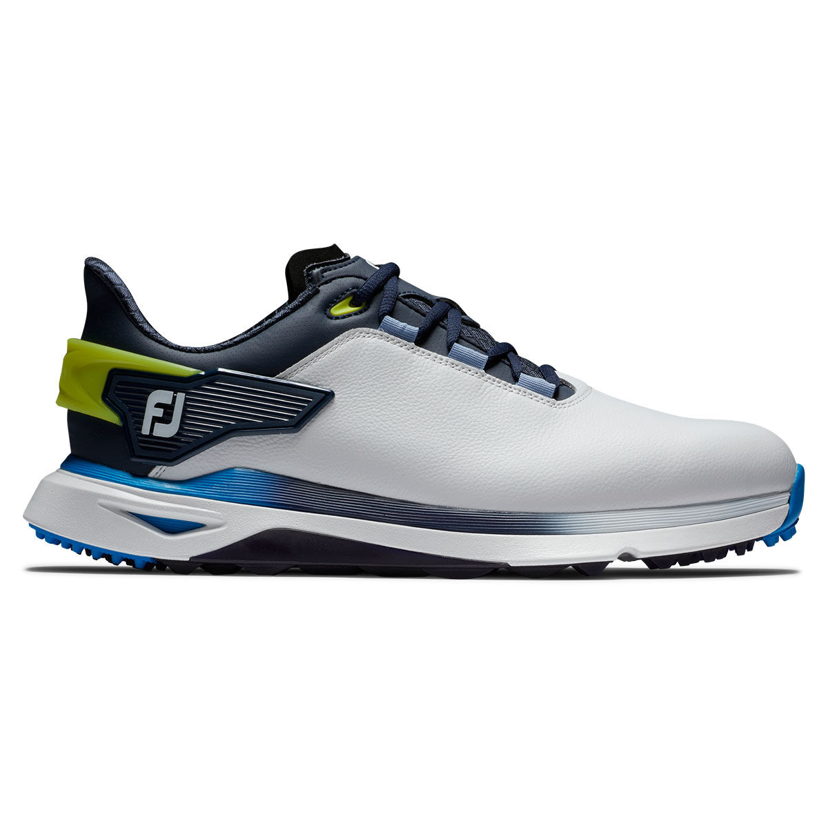 FootJoy Men's Pro SLX Spikeless Waterproof Golf Shoes, Mens, White/navy blue, 10, Regular | American Golf von FootJoy