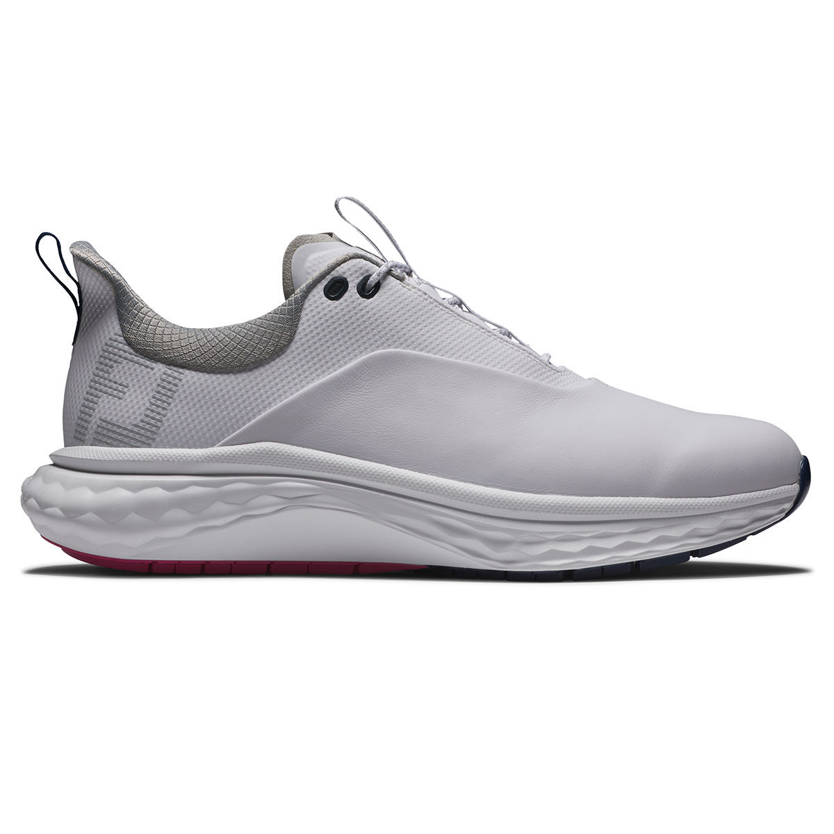FootJoy Men's Quantum Spikeless Golf Shoes, Mens, White/blue/pink, 8, Regular | American Golf von FootJoy