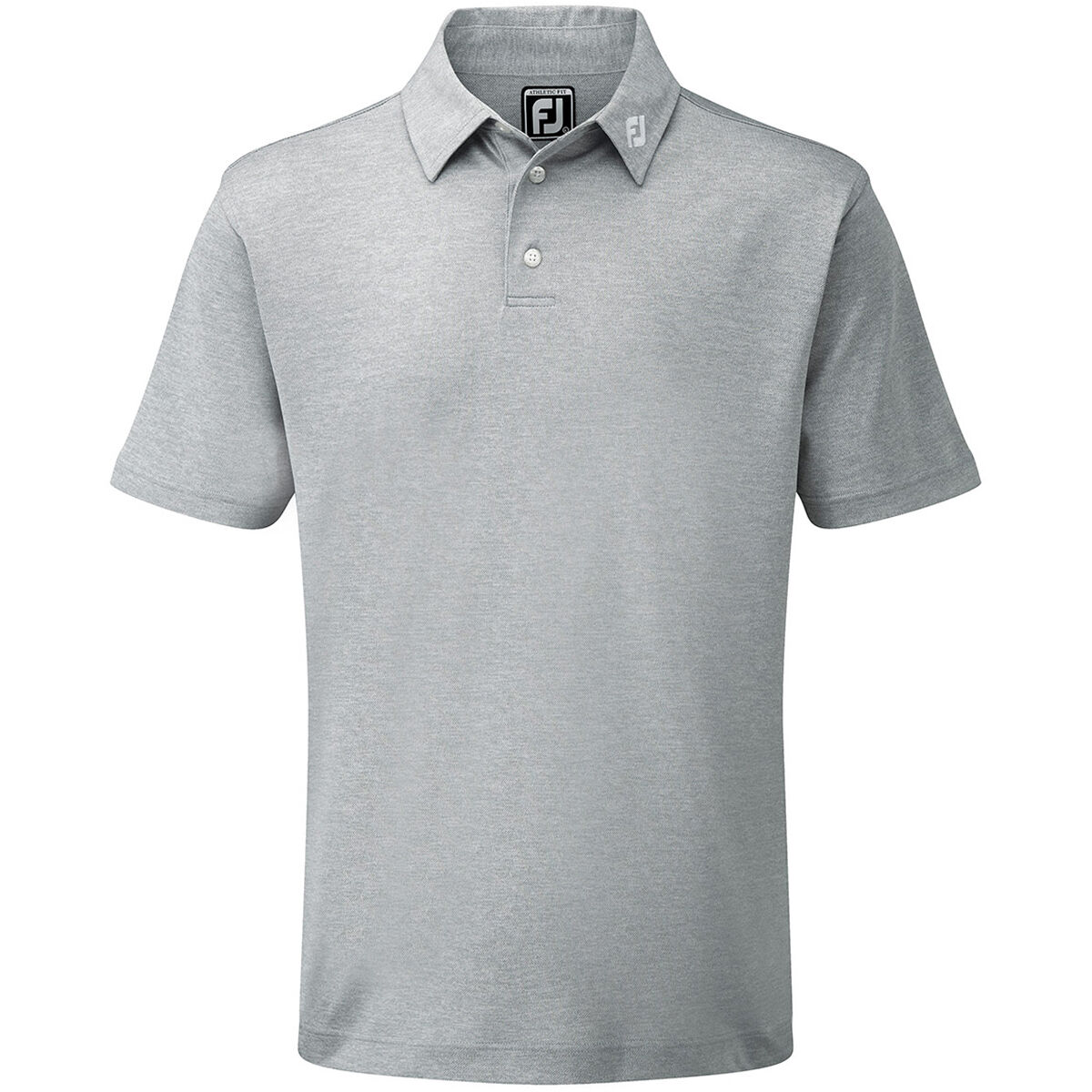 FootJoy Men's Stretch Pique Solid Colour Golf Polo Shirt, Mens, Grey/heather, Large | American Golf von FootJoy