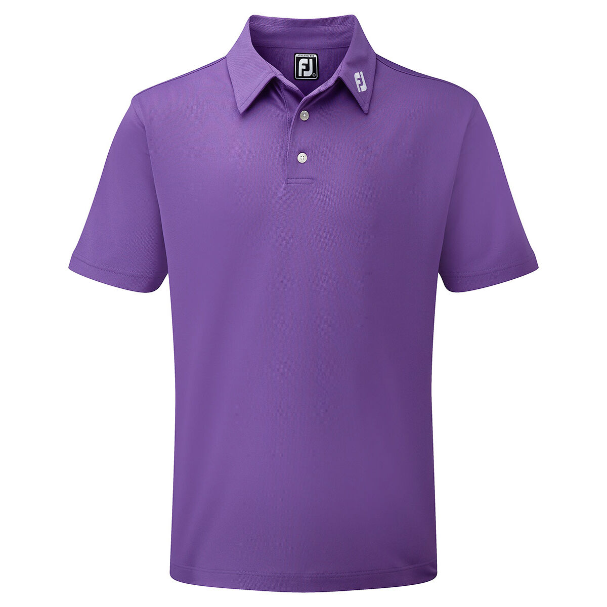 FootJoy Men's Stretch Pique Solid Colour Golf Polo Shirt, Mens, Purple, Small | American Golf von FootJoy