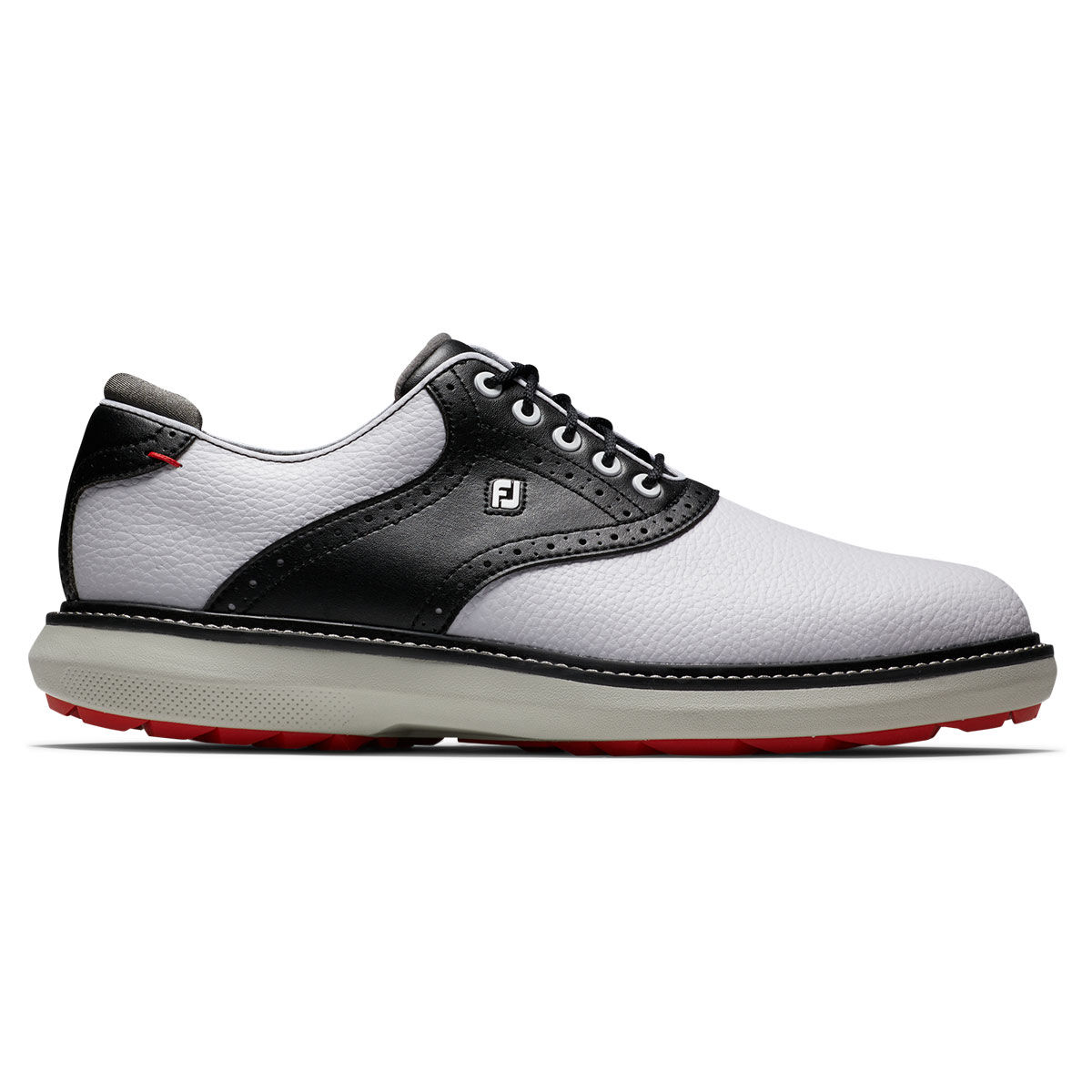 FootJoy Men's Traditions Waterproof Spiked Golf Shoes, Mens, White/navy, 8, Regular | American Golf von FootJoy