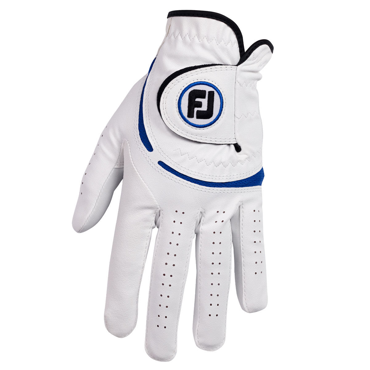 FootJoy Men's Weathersof Golf Glove, Mens, Left hand, Medium/large, White/blue | American Golf von FootJoy