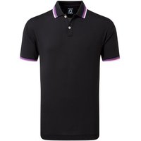 FootJoy Solid Halbarm Polo schwarz von FootJoy