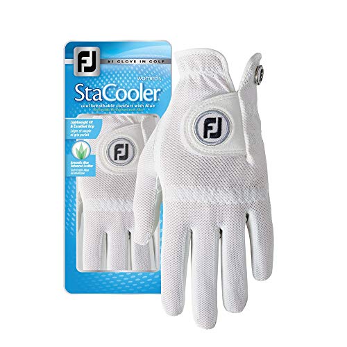 FootJoy Women's StaCooler Golf Glove, Pearl Medium/Large, Worn on Right Hand von FootJoy