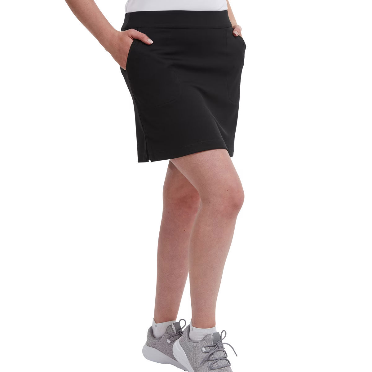 FootJoy Womens Interlock Stretch Golf Skort, Female, Black, Large | American Golf von FootJoy