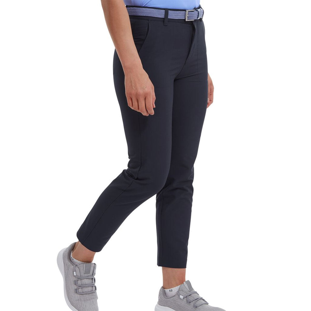 FootJoy Womens Stretch Crop Golf Trousers, Female, Navy blue, Small | American Golf von FootJoy