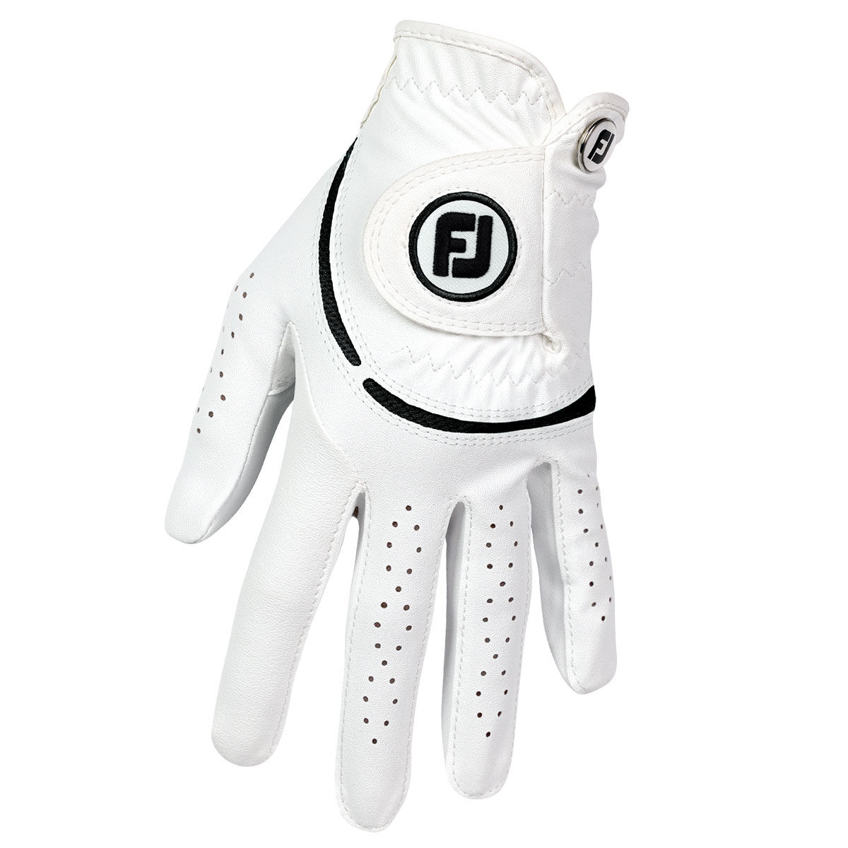 FootJoy Womens Weathersof Golf Glove, Female, Left hand, Large, White | American Golf von FootJoy