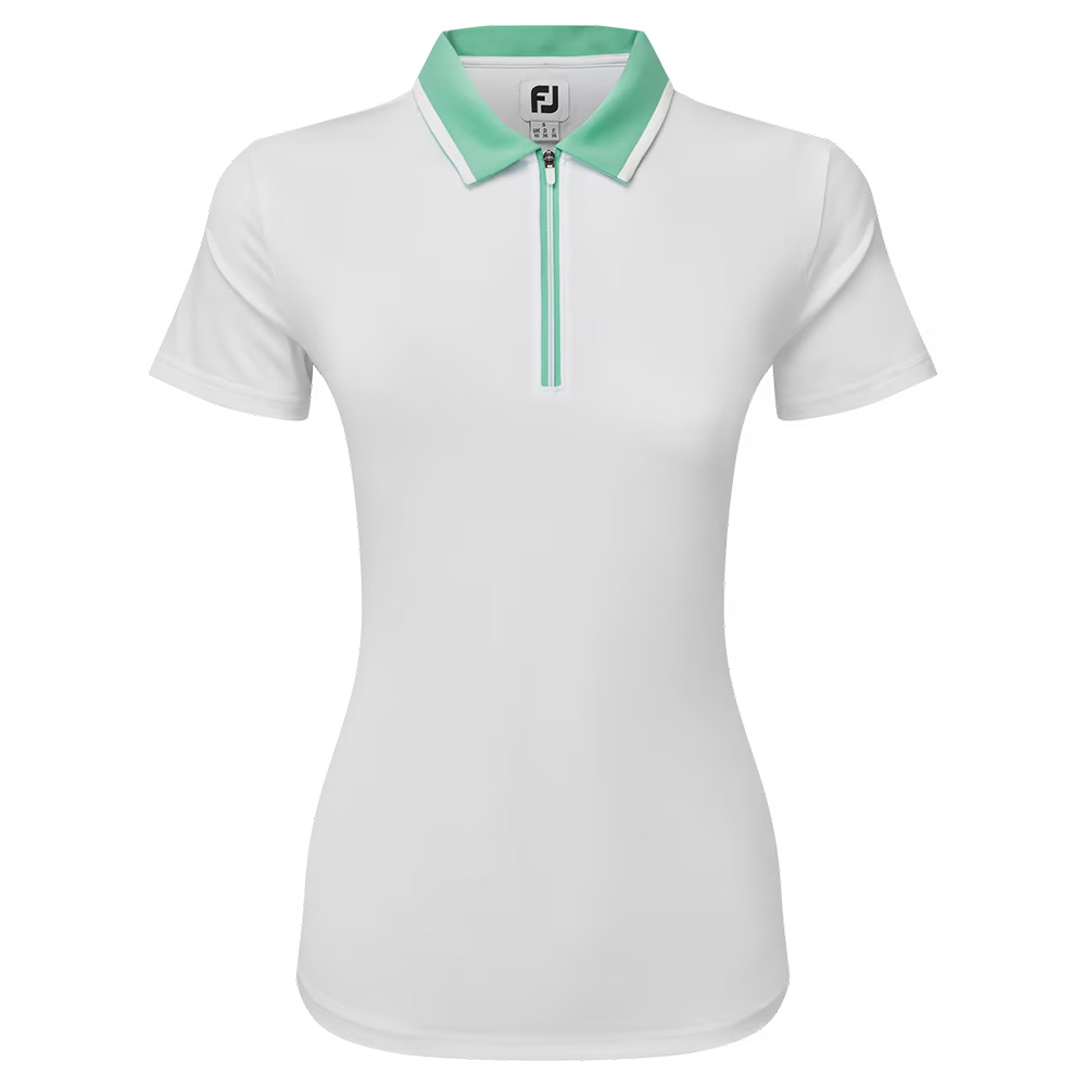 'Footjoy Golf Damen Colour Block Polo weiss/mint' von FootJoy
