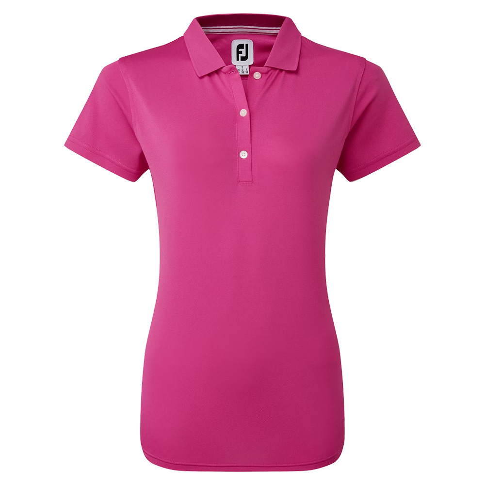 'Footjoy Golf Strech Pique Damen Polo pink' von FootJoy