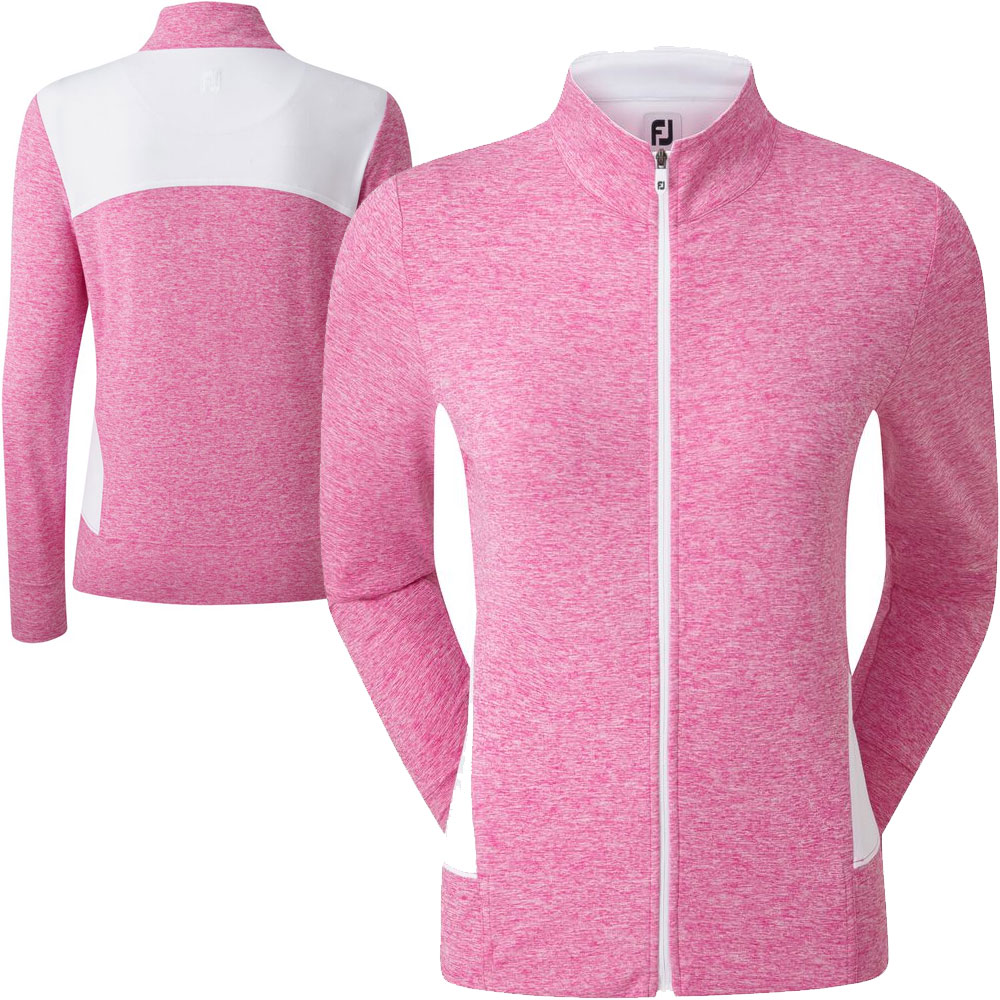'Footjoy GolfLeisure Full Zip Mid Layer Damen Jacke pink' von FootJoy