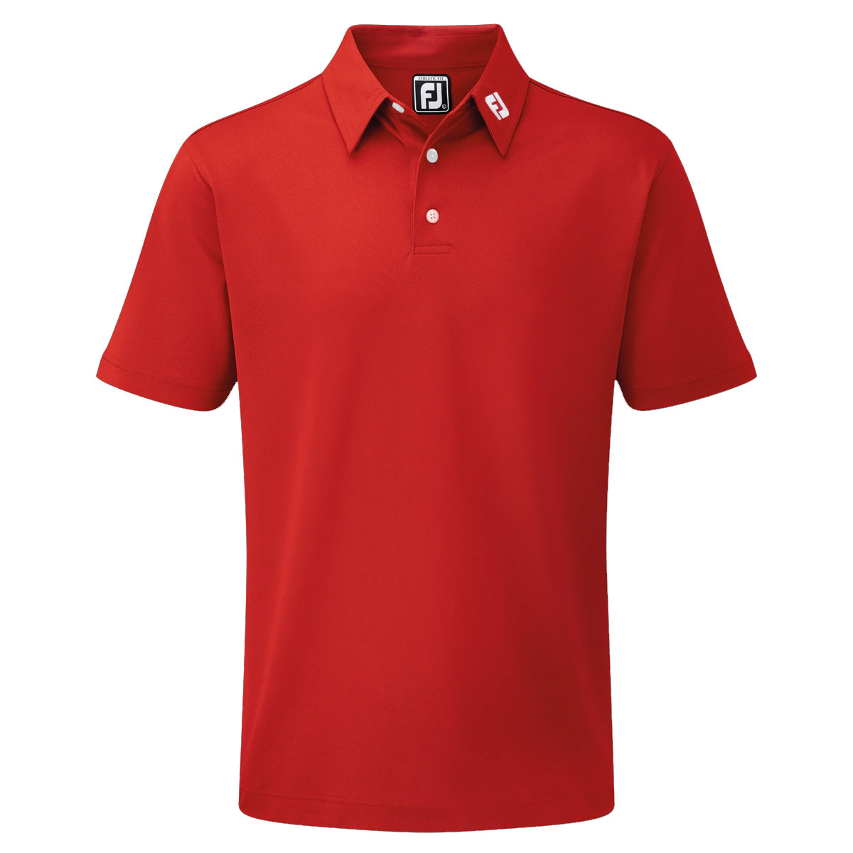 'Footjoy Pique Solid Stretch Polo rot' von FootJoy