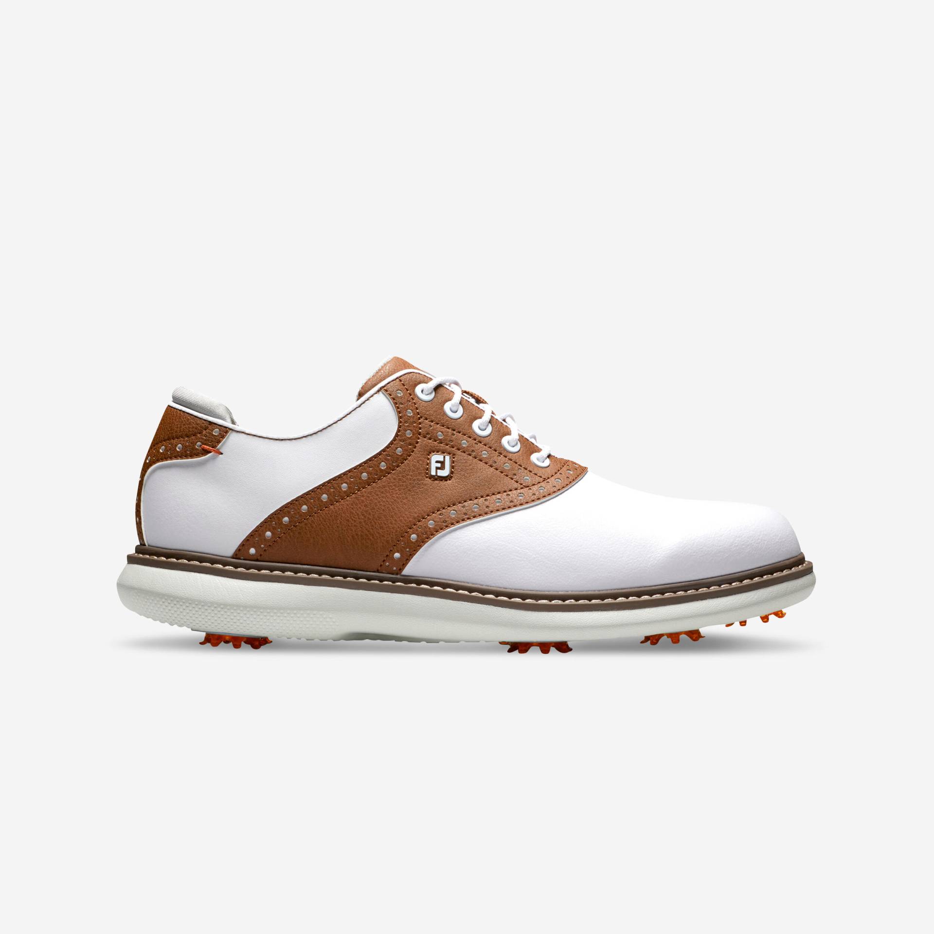 Herren Golfschuhe - Footjoy Traditions weiss/braun von FootJoy