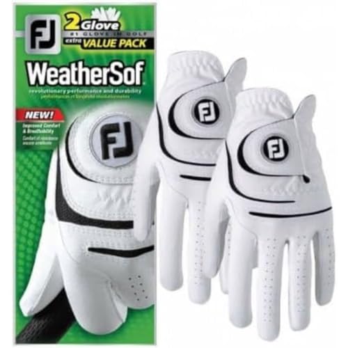 Footjoy WeatherSof Damen-Golfhandschuhe, Weiß, M/L von FootJoy