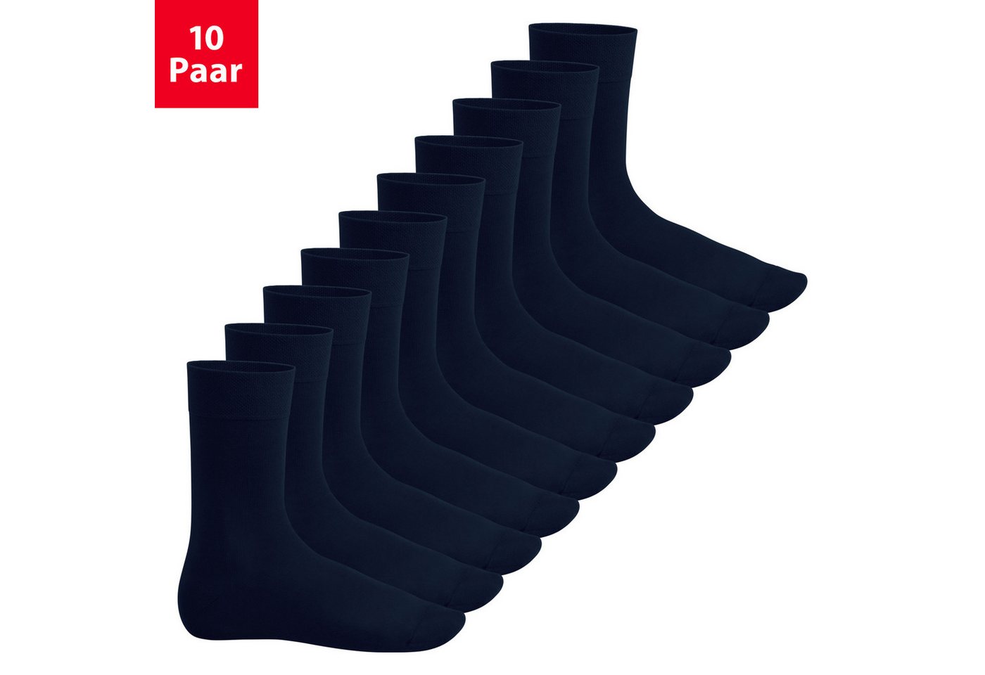 Footstar Basicsocken EVERYDAY! 10 PAAR Damen Herren Socken mit Baumwolle Basic Socken von Footstar