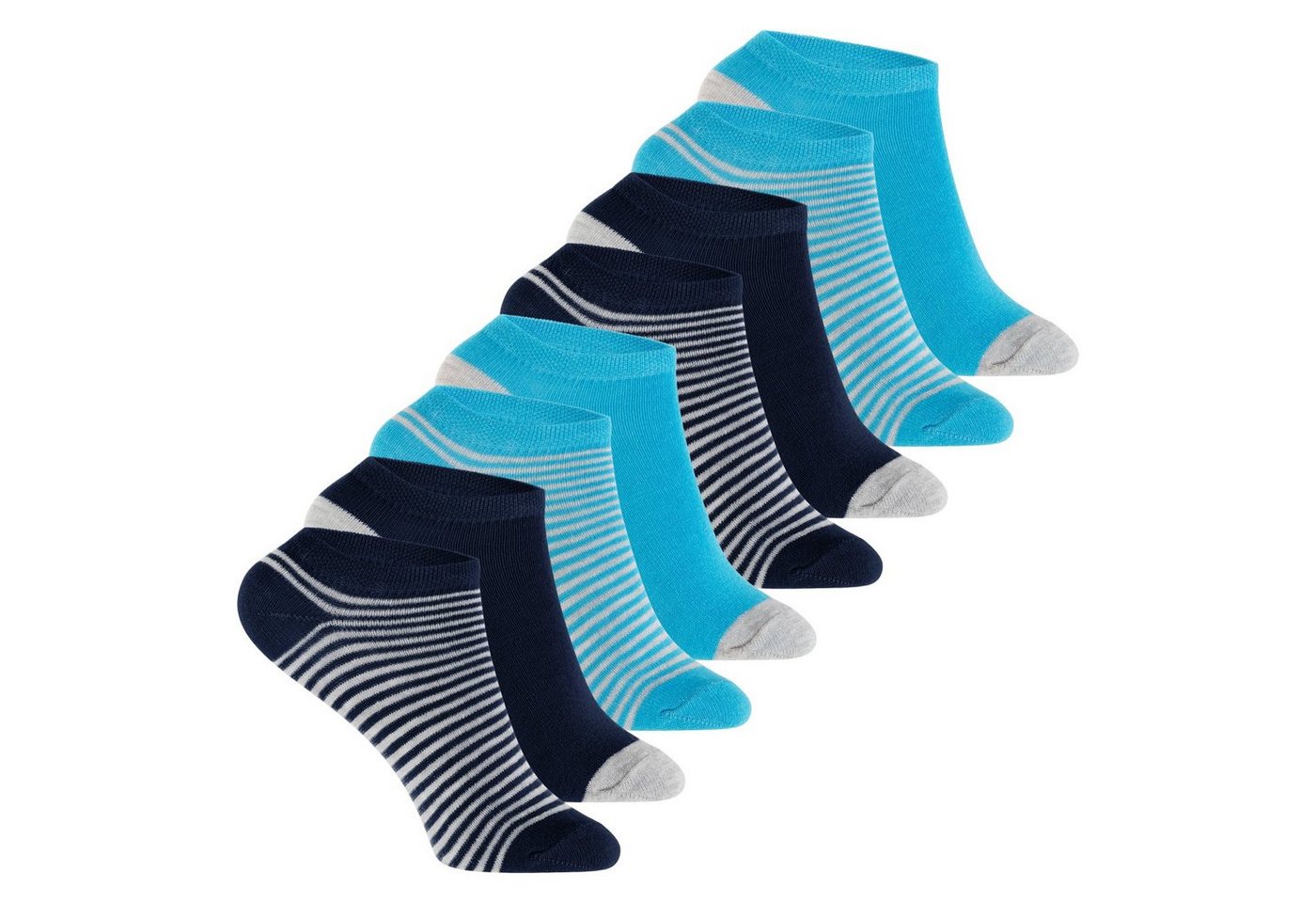 Footstar Kurzsocken Kinder Sneaker Socken (8 Paar) für Mädchen & Jungen, bunt von Footstar