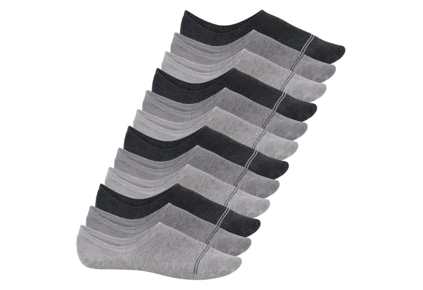 Footstar Sneakersocken Damen & Herren Füßlinge mit Anti-Slip für - Sneak it! von Footstar