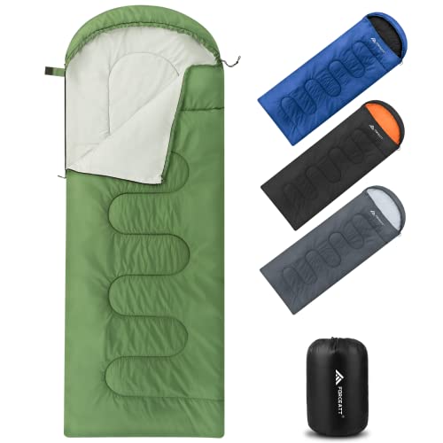 Forceatt Schlafsack Outdoor Schlafsack kleines packmaß Sommerschlafsack Deckenschlafsack Camping, Reise, Festival Geeignet für Verschiedene Jahreszeiten(1.2KG) von Forceatt