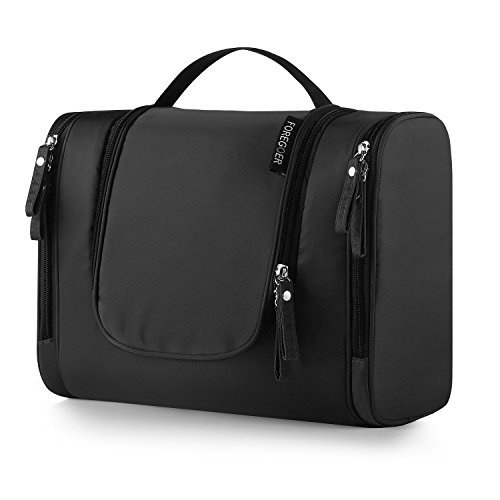 FOREGOER Groß Reise Kulturbeutel Kulturtasche zum Aufhängen für Herren und Damen, 1schwarz, Große von FOREGOER