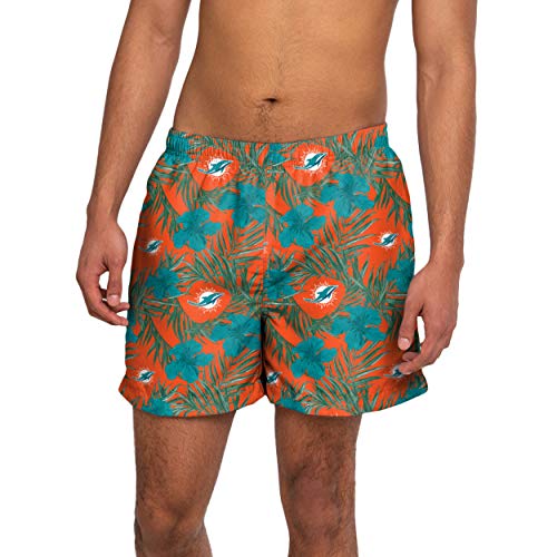 Forever Collectibles UK FOCO NFL American Football Floral Sommer Fr?hling Boardshorts, Miami Delfin, M von Forever Collectibles UK