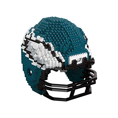 FOCO Offizielles Lizenzprodukt Philadelphia Eagles BRXLZ-Steine 3D-Replik-Helm BAU-Set von FOCO