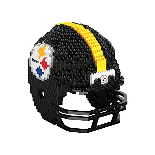 FOCO Offizielles Lizenzprodukt Pittsburgh Steelers BRXLZ-Steine 3D-Replik-Helm BAU-Set von FOCO