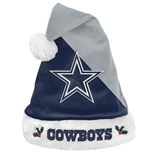 Forever Collectibles Foco Dallas Cowboys NFL 2021 Colorblock Santa Hat - Stück von Forever Collectibles