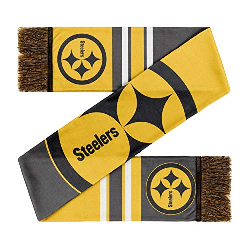 Forever Collectibles Pittsburgh Steelers Scarf Colourblock Big Logo Yellow/Black - One-Size von Forever Collectibles