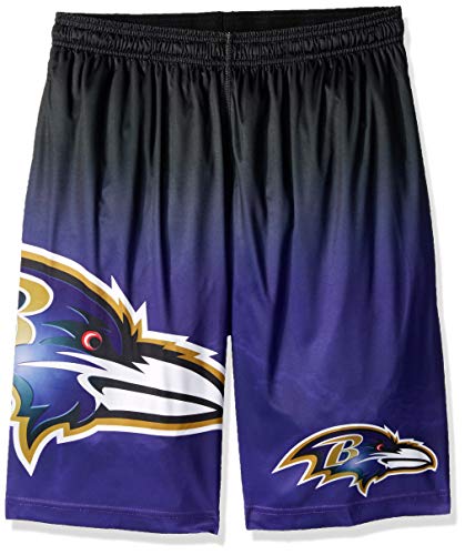 NFL Football Team Logo Herren Gradient Big Logo Training Shorts, Baltimore Ravens von Forever Collectibles