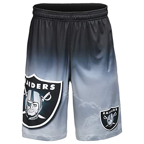 NFL Football Team Logo Herren Gradient Big Logo Training Shorts, Oakland Raiders von Forever Collectibles