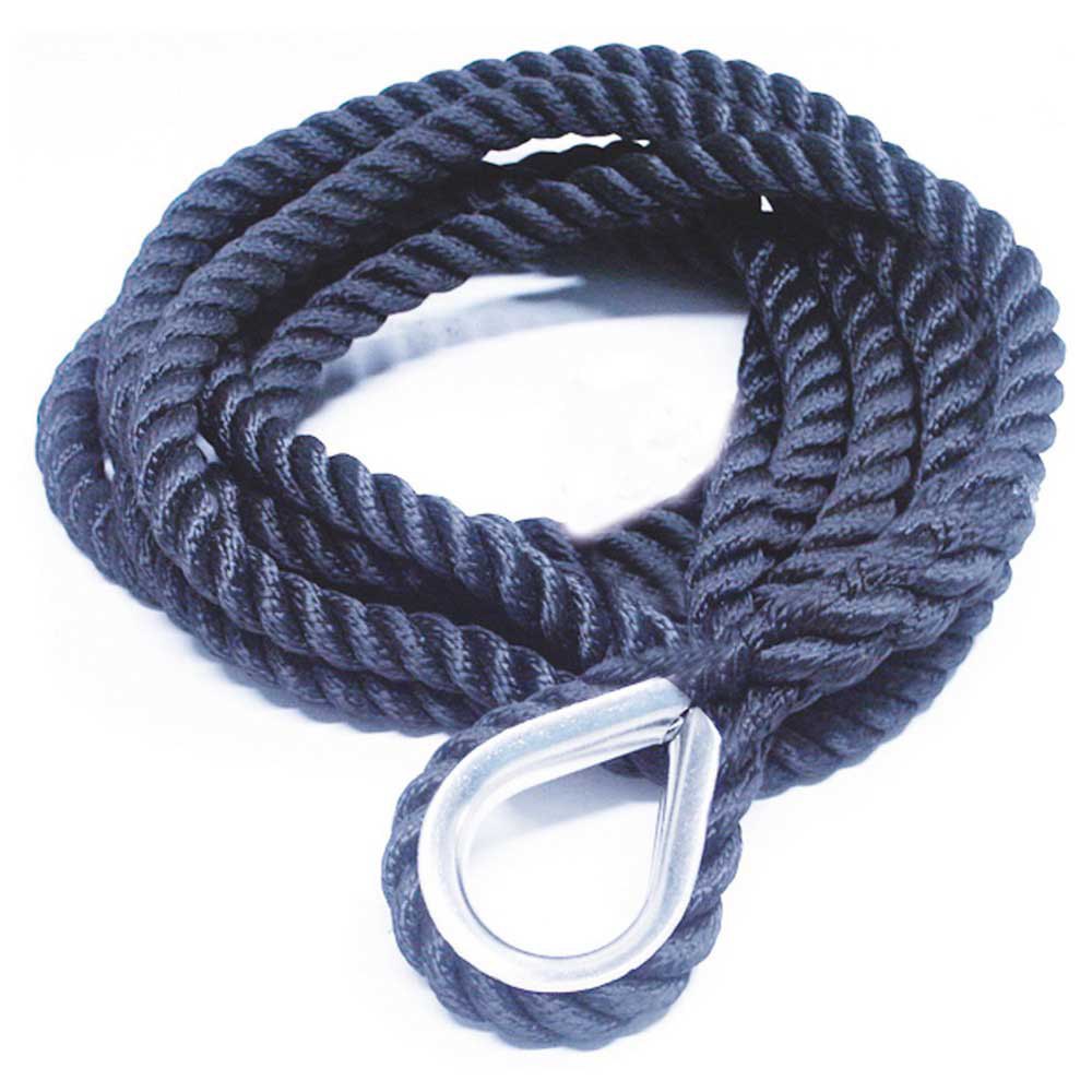 Oem Marine 15 M Medium Strengh Stainless Steel Terminal Double Twisted Rope Blau 22 mm von Oem Marine