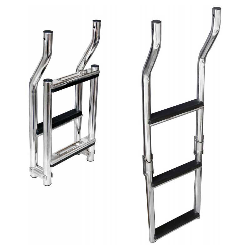 Oem Marine 3 Wood Steps Ladder Silber 80 x 23 cm von Oem Marine