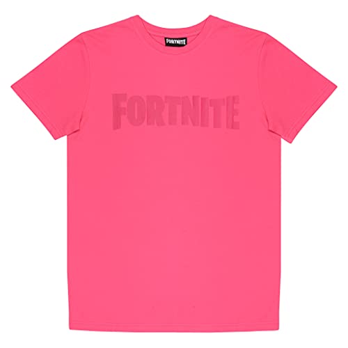 Fortnite Textlogo. T Shirt, Jugend, Rosa, Offizielle Handelsware von Fortnite