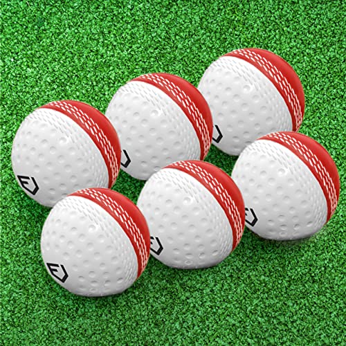 Fortress Reverse Cricket Swing Ball – Bälle in Rot/Weiß und Rosa/Weiß (Rot + Weiß, 6 Packung) von Fortress