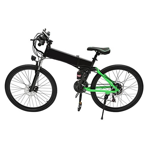 E-Bike Mountainbike mit LCD Display, 26" Faltbares 21-Gänge Elektrofahrrad Mountainbike 36V Klapprad E-Bike 25 km/h Pedelec für Herren und Damen von FortyFor