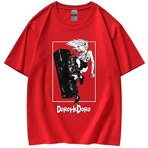 Fosike Dorohedoro Metal T-Shirt Unisex, Dorohedoro Manga Nikaido T-Shirt Herren/Damen, O-Neck Kurzarm Print Tee Shirt 100% Baumwolle Regular Fit von Fosike