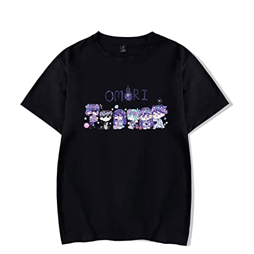 Fosike Omori T-Shirt Unisex Basic, Herren/Damen T-Shirt Kurzarm Print Sommer Tshirt Rundhals Regular Fit S-4XL von Fosike