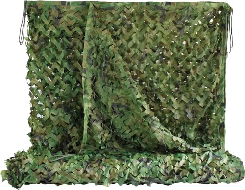 Fousam Tarnnetz Camouflage Netz, zum Thema Jagd, Sonnenschutz, Militär Armee Party Dekoration, Autoabdeckung, Größe, 2x6m von Fousam