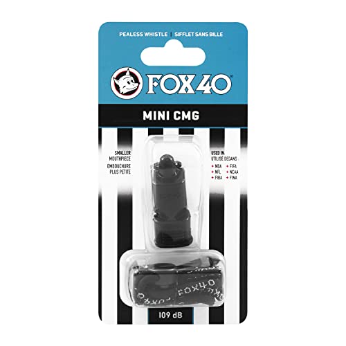Fox 40 Mini CMG mit Breakaway Schlüsselband, Schwarz von Fox 40