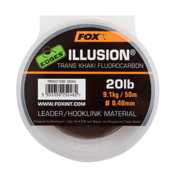 Fox International Edges Illusion 50 M Line Weiß 0.500 mm von Fox International
