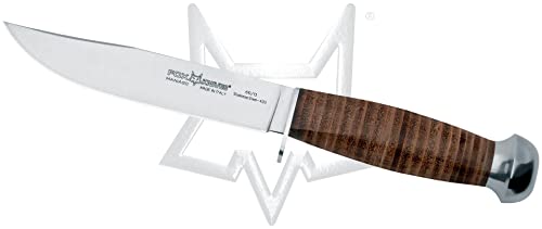 Fox Knives Jagd-Messer Griff mit Lederringen 610/13 von Fox
